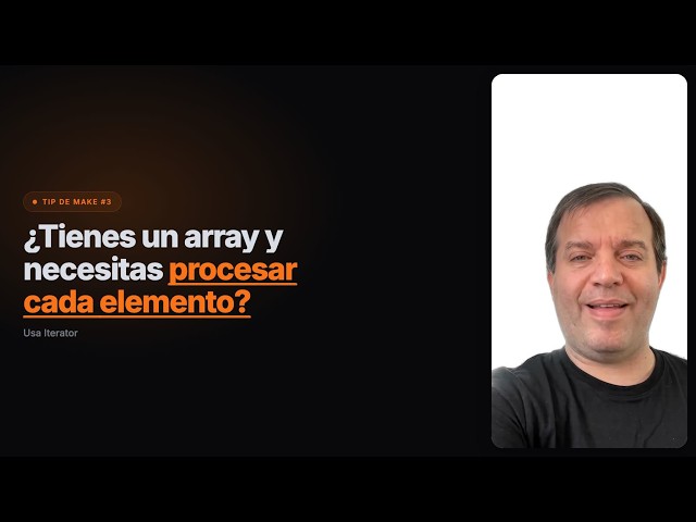 Cómo convertir un array en bundles con Iterator en Make