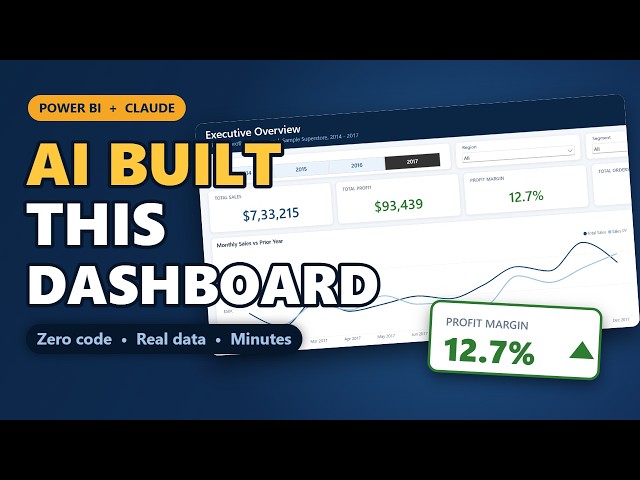 AI Built this Power BI Dashboard in minutes | Claude