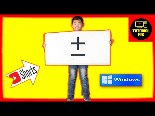 How to make the PLUS MINUS sign ±