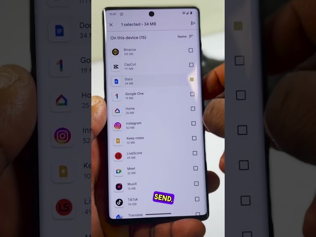 How to send apps from one android phone to another safely.
