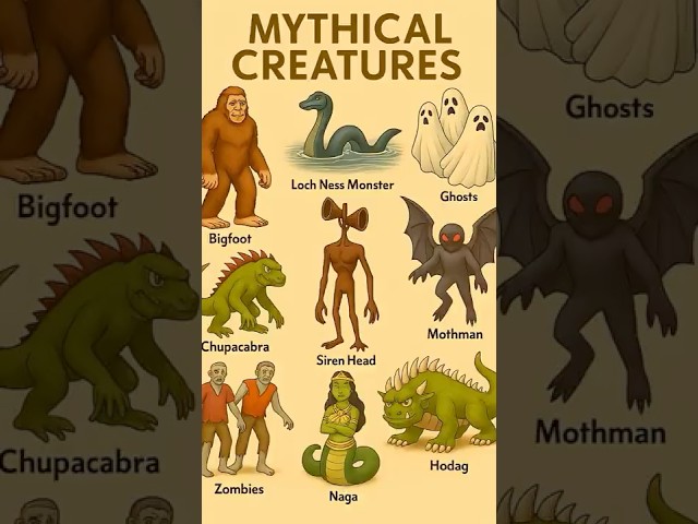 Mysterious And Rare mythical Creatures in The World. #shortsfeed #ytshorts #scary #mythical