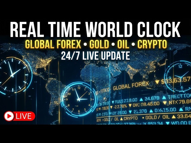 LIVE World Clock & Market Data  | Gold, Oil, Forex & Currency Rates (Real-Time)