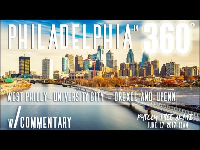Philadelphia in 360 Video! - Annual Inline Skate Pt 4 (University City, Drexel, UPenn)