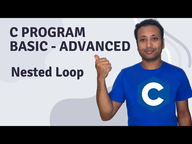 C Program English Tutorial 62 : Nested loop