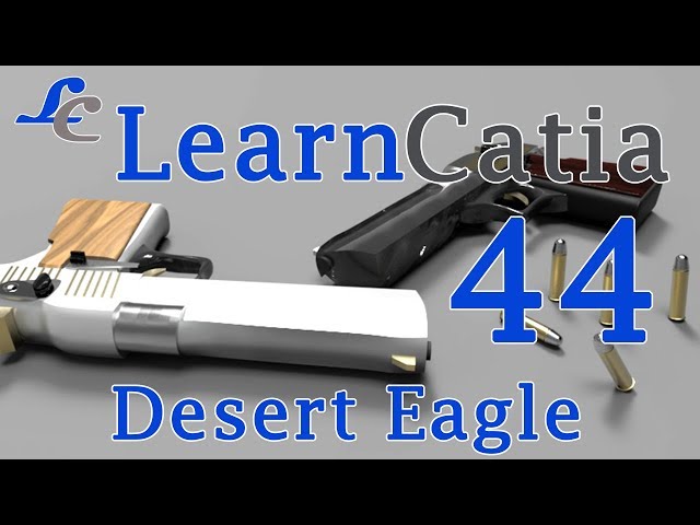 Learn catia V5 Tutorials for beginners Desert Eagle  Surface design💙