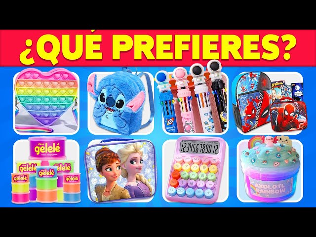 🎒 ¿Qué PREFIERES? | Elige tu MATERIAL ESCOLAR 📚✏️