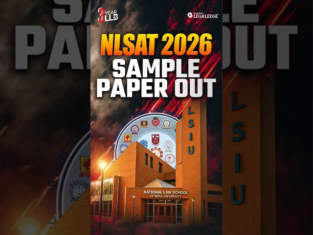 NLSAT 2026 Sample Paper Out! #nlsat #nlsiu #3yearllb #samplepaper