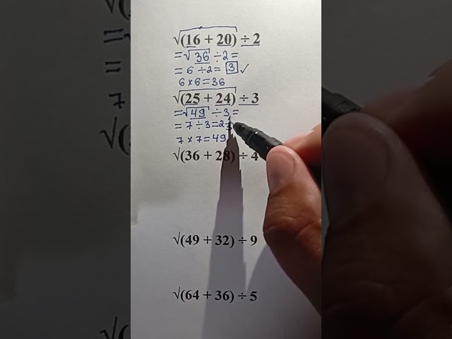 How to Solve Expressions with Roots | Easy Math Step by Step #maths #mathstricks #mathematics 