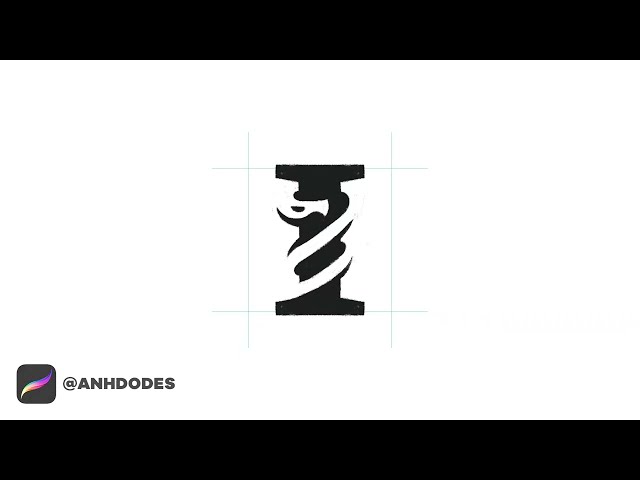 Negative Space Letter I Python logomark design process credit: @anhdodes - Anh Do - logo designe