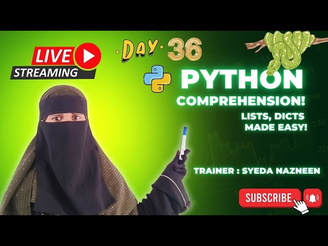 Write Python Code FASTER! 😲 List, Dict & Set Comprehensions LIVE