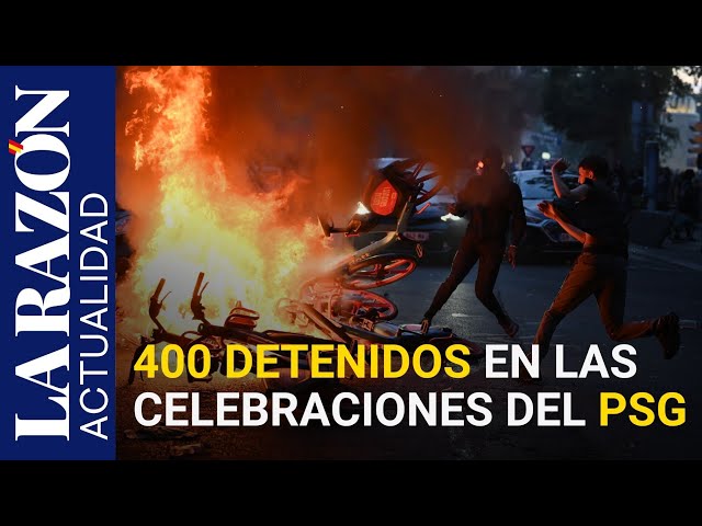 Más de 400 detenidos en las celebraciones del PSG en Francia