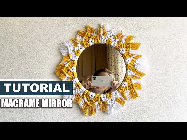 DIY Macrame Mirror / Macrame Sun