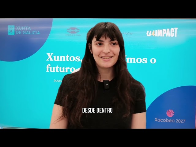 Ariadna Díaz no Programa Innovación e Talento Novo da UDC 2025/26.