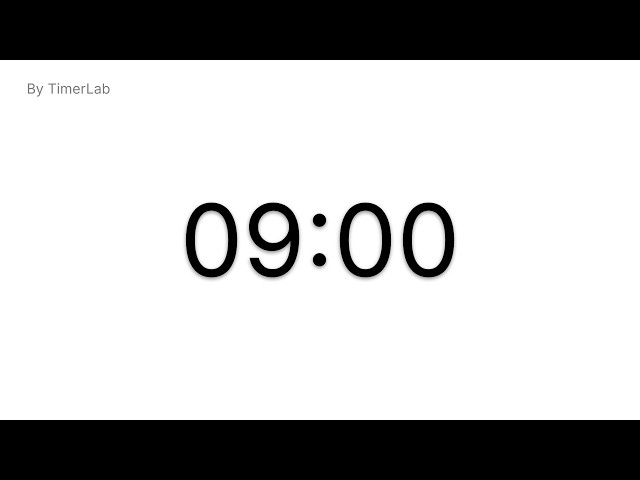 9 Minute Countdown Timer ⏱️ | Focus, Study & Productivity Timer