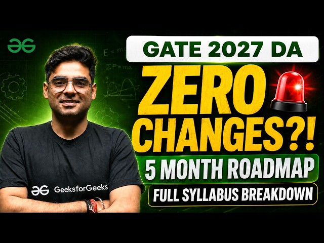 GATE 2027 DA Updated Syllabus | Complete Breakdown | 5 Month Strategy