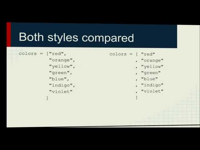 Formatting Python lists