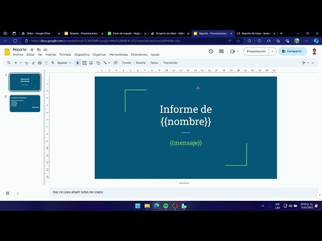 Ejemplos de Automatización con Google Apps Script - Google Slides