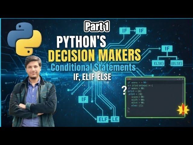 Make decisions in Python | if else statements part1 | Python for Everything | Day 12