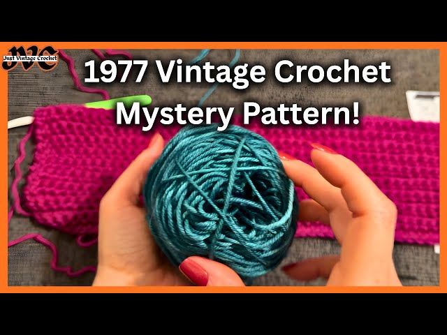 1977 Vintage Crochet Mystery Pattern And Its A Wearable!