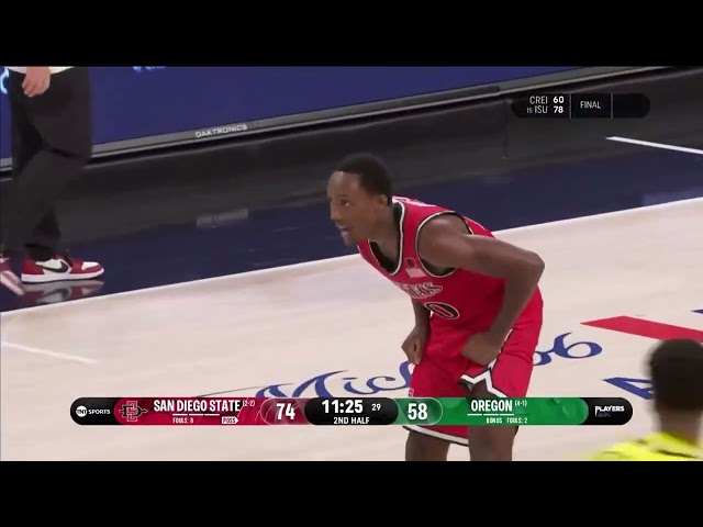 SDSU MEN'S HOOPS HIGHLIGHTS: AZTECS 97, OREGON 80 - NOV 25, 2025