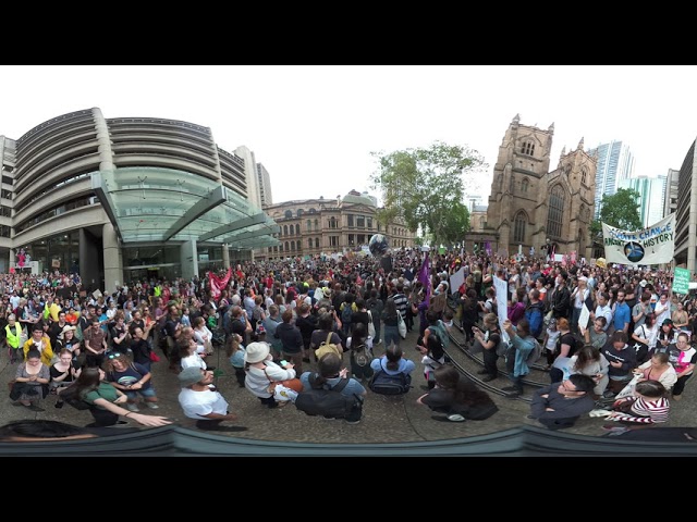 Climate Strike March |  Sydney Australia | 2019 | 360 VR Video