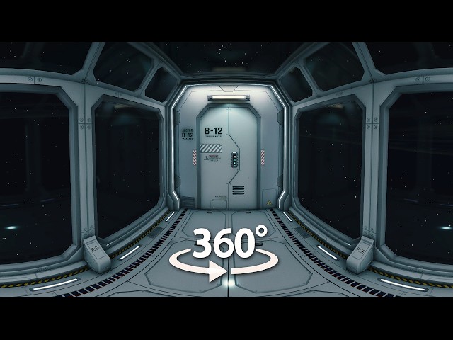 Space Station Sci-Fi Ambience: 360° Video for Relaxation