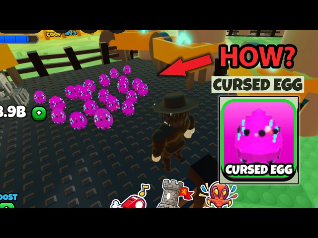 HOW  to get CURSED Eggs in Grow a chicken fighter Roblox