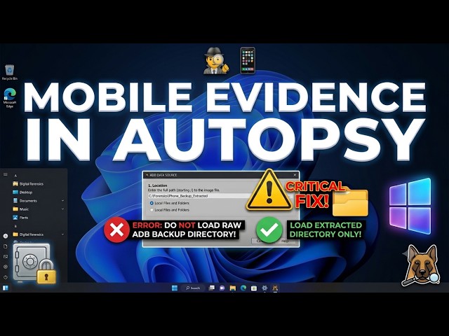 Digital Forensics: Mobile Analysis with Autopsy (Fast-Track Guide)
