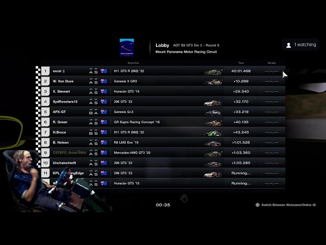 LIVE GT7 PSVR2 Live AGT GT3 Cup S9- Rd5 - Bathurst