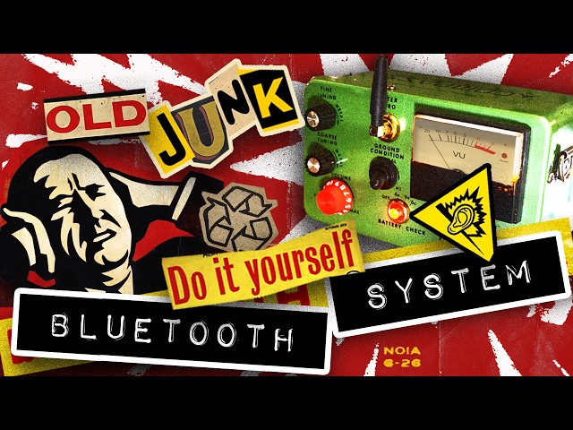 Neighbors Hate my DIY Bluetooth speaker system made from Up-cycled Junk and Antiques.
