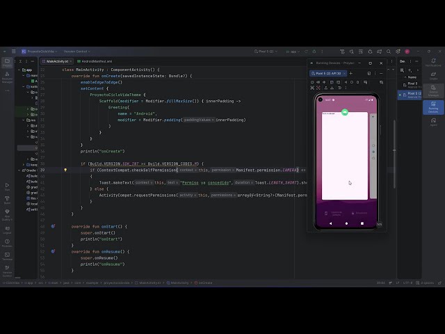 Curso Android Studio Kotlin 09: Solicitar permisos a recursos del dispositivo (camara).