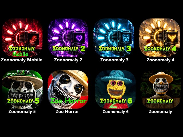 Zoonomaly 0,2,3,4,5,6,7 Mobile Official - All Zoo Horror,Zoonomaly Fanmade Endings Full GamePlay