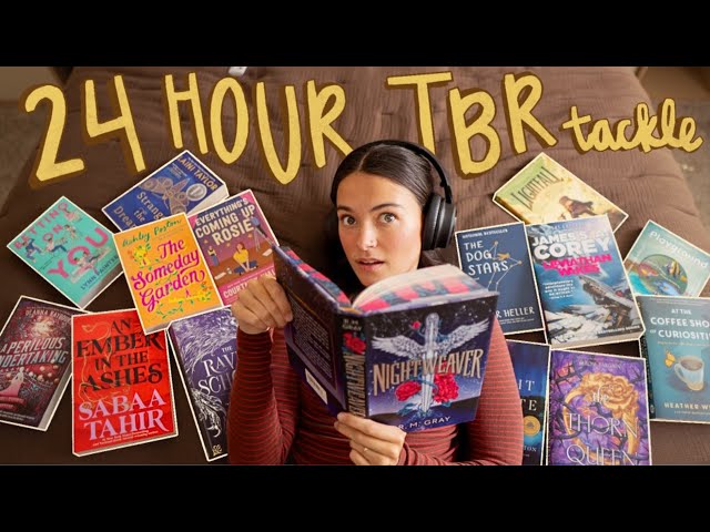 How Much of My 60+ Book TBR Can I Read in 24 Hours?!