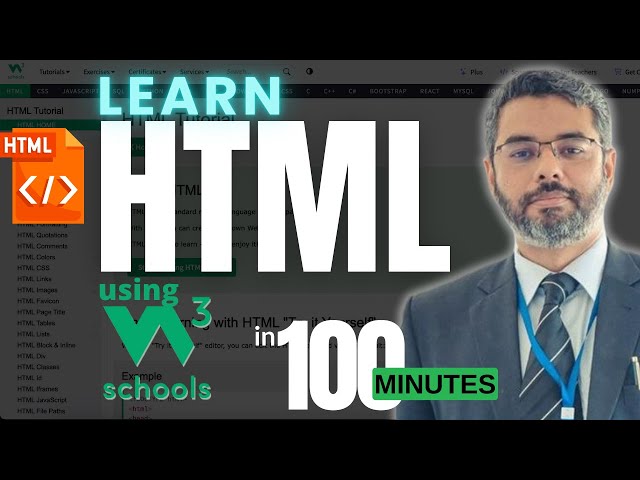 W3Schools HTML Tutorial - HTML Full Course |  Learn W3Schools HTML for beginners in URDU