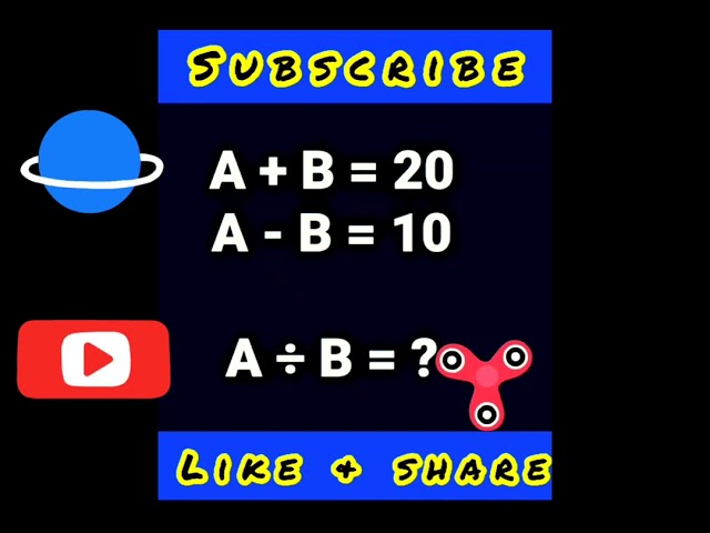 Maths Riddles, Maths Puzzles, #maths #shorts #mathshorts