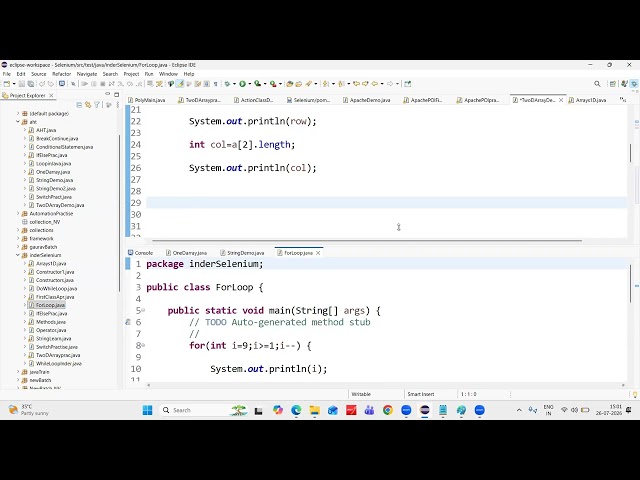2D Array in Java || Nested For Loop in Java #java