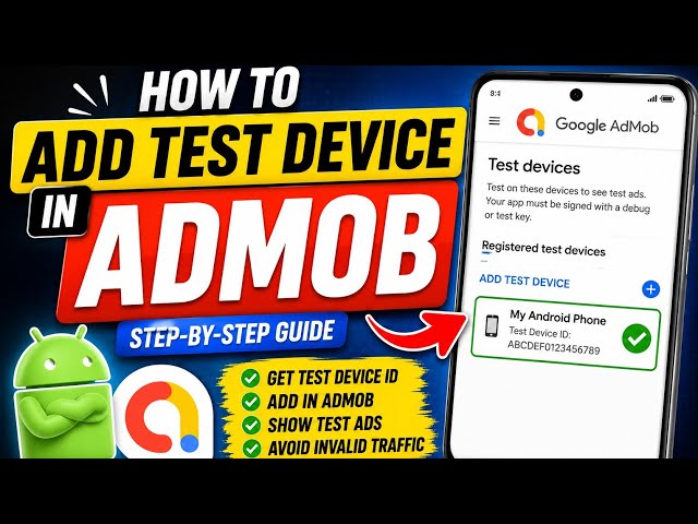 How to Add Test Device in AdMob (2026) | Register a Test Device in Google AdMob