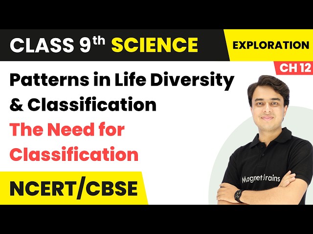 The Need for Classification - Patterns in Life Diversity & Classification | Class 9 Science | Ch 12