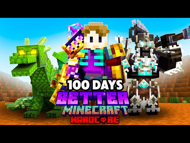 I Survived 100 Days in BETTER Minecraft Hardcore 1.21.1!