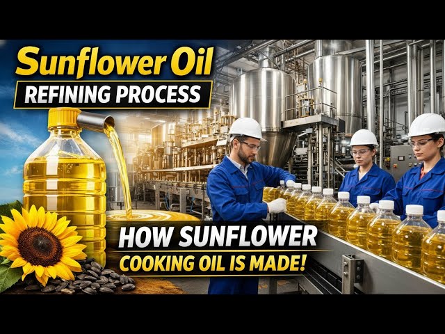 Sunflower Oil Refining Process | How sunflower Cooking oil  is made