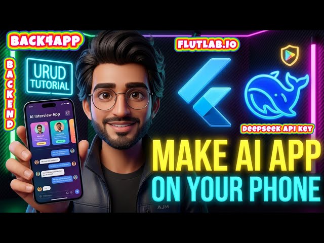 Make Your Own AI App on Your Phone with Flutlab.io & DeepSeek API (Part 1) 