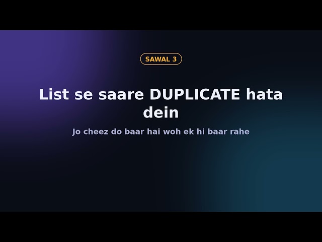 Lists & Tuples Practice Set - 7 Sawal Aur Hal | Urdu/Hindi - Day #13