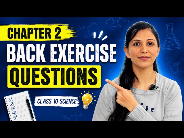 Acids, Bases and Salts Back Exercise Questions | NCERT Solutions | Class 10 Science Chapter 2