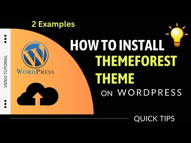 How To Install Themeforest Theme on WordPress | Import Demo content | Installing Purchased Themes