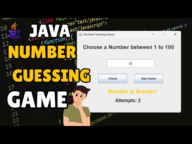 Java Swing Number Guessing Game Project | Complete Tutorial + Source Code