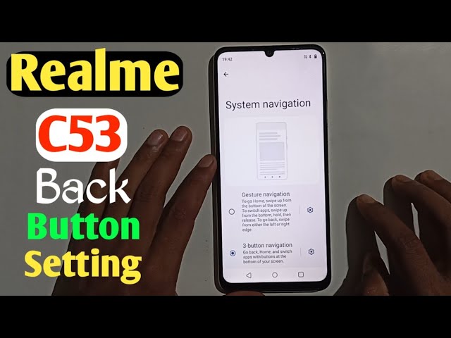 How To Realme C53 Back Button Setting(Uzzol Technology)