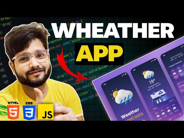 Build a Weather App Using JavaScript | Real-Time Weather API Project  ||  #webdevelopment #coding