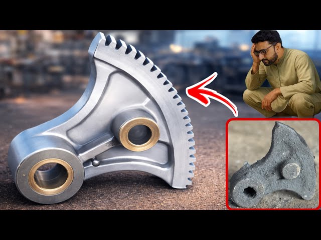 How Two Afghan Mechanics Made a New Excavator Sector Gear in a Small Garage