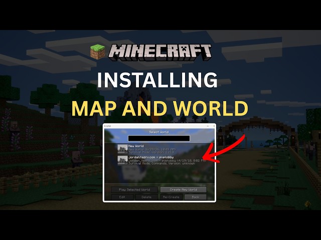 Minecraft - How To Install Custom Maps / Worlds (Easy Guide)