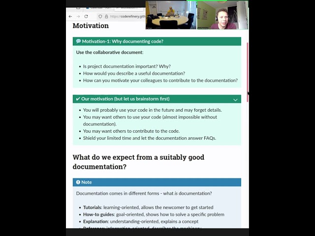 5.2 Documentation - CodeRefinery 2024 Sep